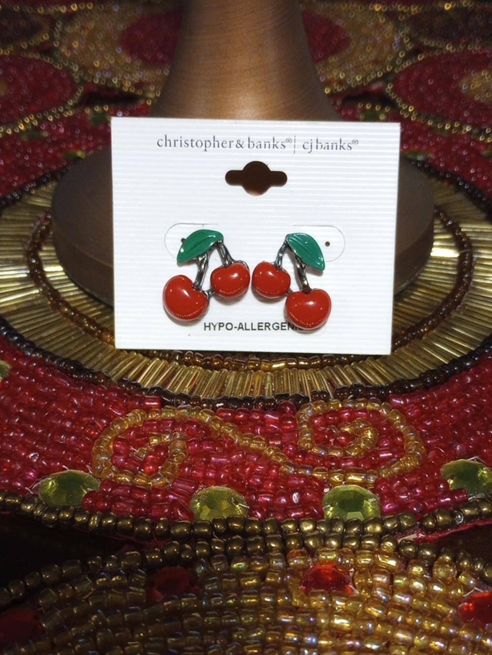 CJ Banks Cherry Earrings - Picture 8 of 8